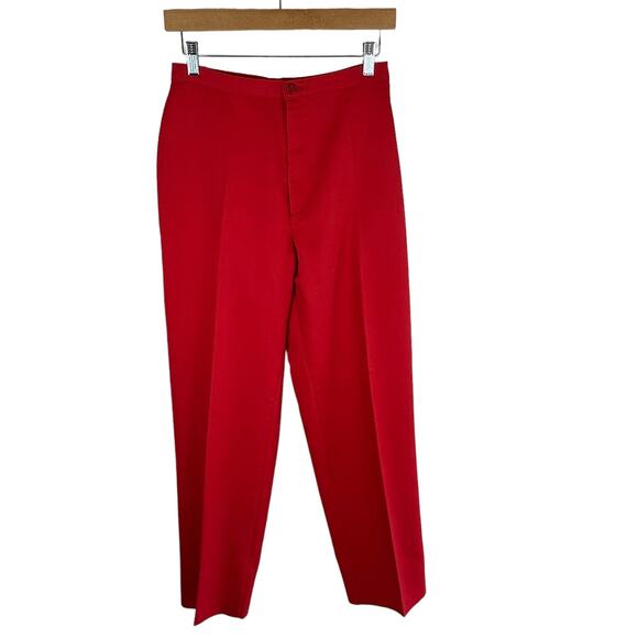 Levi's Pants - Levi Strauss & Co. Vintage 80s Red Straight Leg High Rise Dress Pants Size 12